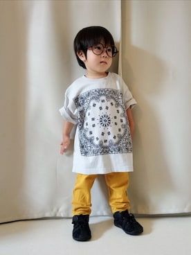 「BRANSHES（ブランシェス）のアイテム」を使った、REIさん（キッズ・80cm）の秋コーディネート