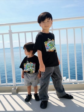 「BRANSHES（ブランシェス）のアイテム」を使った、REIさん（キッズ・110cm）の秋コーディネート