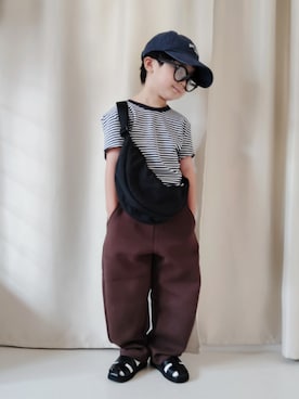 「アイテム（トップス）」を使った、REIさん（キッズ・110cm）の秋コーディネート