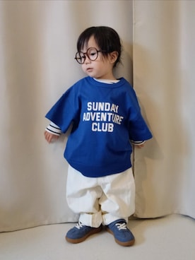 「ヒラキ（ヒラキ）のアイテム」を使った、REIさん（キッズ・70cm）の春コーディネート