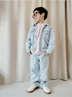 「UNIQLO（ユニクロ）のcolor:37BROWN（サングラス、ブラウン系）」を使った、REIさん（キッズ・110cm）の春コーディネート