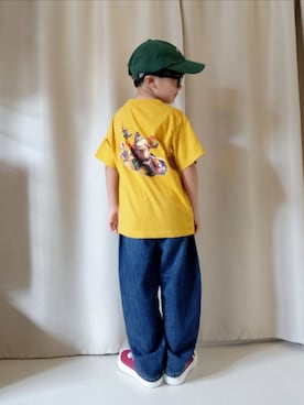 「アイテム（デニムパンツ）」を使った、REIさん（キッズ・110cm）の秋コーディネート