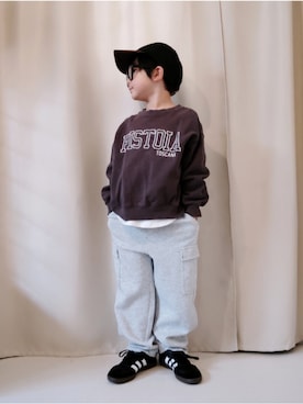 「アイテム（帽子）」を使った、REIさん（キッズ・110cm）の冬コーディネート