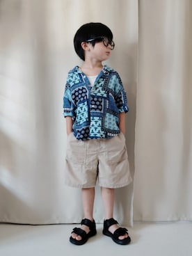 「アイテム（トップス）」を使った、REIさん（キッズ・110cm）の夏コーディネート