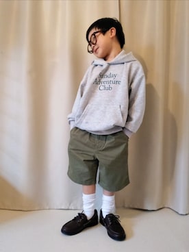 「アイテム（パンツ）」を使った、REIさん（キッズ・110cm）の春コーディネート