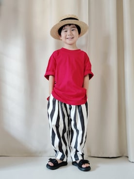 「アイテム（トップス）」を使った、REIさん（キッズ・110cm）の夏コーディネート