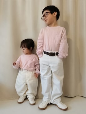 「ヒラキ（ヒラキ）のアイテム」を使った、REIさん（キッズ・110cm）の春コーディネート