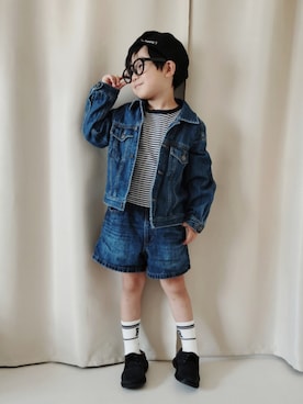 「アイテム（ジャケット/アウター）」を使った、REIさん（キッズ・110cm）の秋コーディネート