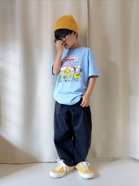 「UNIQLO（ユニクロ）のアイテム（サングラス）」を使った、REIさん（キッズ・110cm）の秋コーディネート