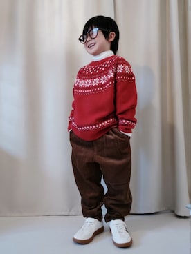 「冬コーデ」｜REIさん（キッズ・110cm）の冬コーディネート