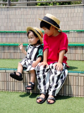 「アイテム（サンダル）」を使った、REIさん（キッズ・110cm）の夏コーディネート