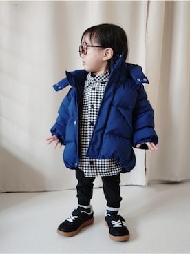 「BREEZE（ブリーズ）のアイテム」を使った、REIさん（キッズ・70cm）の春コーディネート