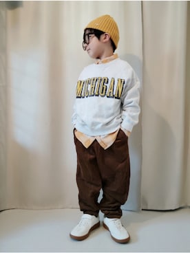「アイテム（ファッション雑貨）」を使った、REIさん（キッズ・110cm）の冬コーディネート