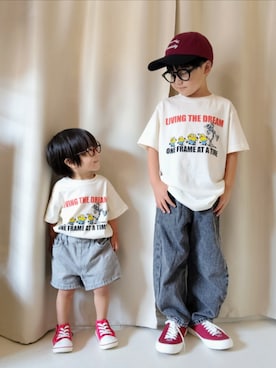 「UNIQLO（ユニクロ）のアイテム（サングラス）」を使った、REIさん（キッズ・110cm）の秋コーディネート