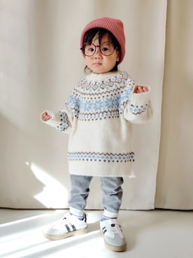 REIさん（キッズ・70cm）の秋コーディネート