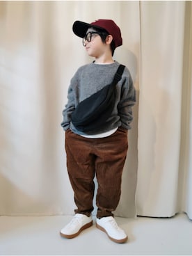 「アイテム（シューズ）」を使った、REIさん（キッズ・110cm）の冬コーディネート