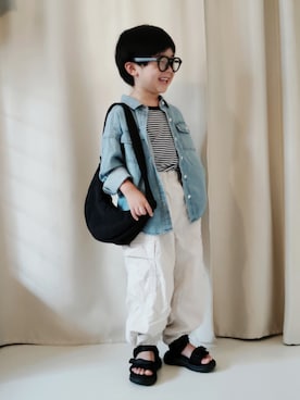 「アイテム（サングラス）」を使った、REIさん（キッズ・110cm）の秋コーディネート