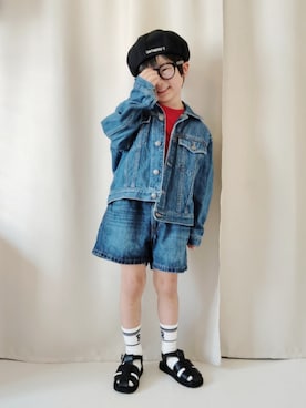 「アイテム（ジャケット/アウター）」を使った、REIさん（キッズ・110cm）の秋コーディネート