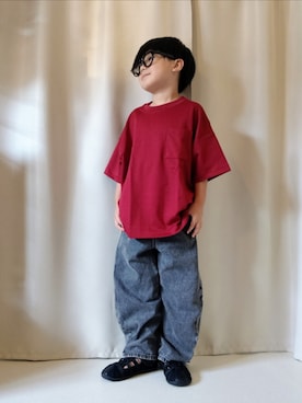 「BRANSHES（ブランシェス）のアイテム」を使った、REIさん（キッズ・110cm）の秋コーディネート