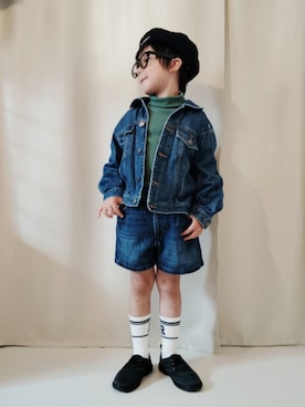 「アイテム（レッグウェア）」を使った、REIさん（キッズ・110cm）の秋コーディネート
