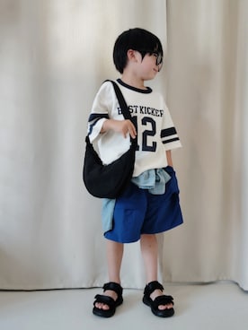 「アイテム（バッグ）」を使った、REIさん（キッズ・110cm）の夏コーディネート