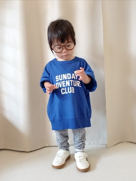 「ヒラキ（ヒラキ）のアイテム」を使った、REIさん（キッズ・70cm）の春コーディネート