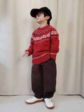 「しまむら（シマムラ）のアイテム」を使った、REIさん（キッズ・110cm）の秋コーディネート