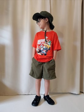 「アイテム（ハット）」を使った、REIさん（キッズ・110cm）の秋コーディネート