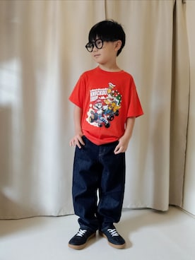 「UNIQLO（ユニクロ）のアイテム（サングラス）」を使った、REIさん（キッズ・110cm）の秋コーディネート