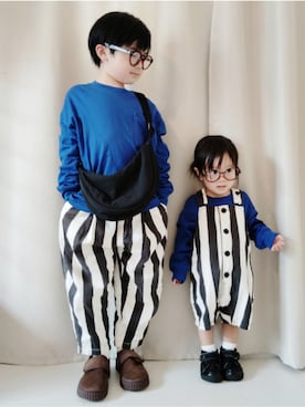 「green label relaxing（グリーンレーベルリラクシング）のアイテム」を使った、REIさん（キッズ・110cm）の春コーディネート