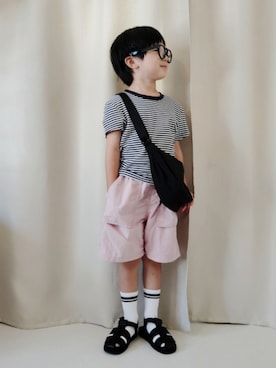 「アイテム（トップス）」を使った、REIさん（キッズ・110cm）の秋コーディネート