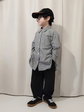 「アイテム（トップス）」を使った、REIさん（キッズ・110cm）の秋コーディネート