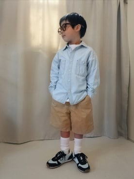 「アイテム（パンツ）」を使った、REIさん（キッズ・110cm）の春コーディネート