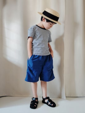 「アイテム（サンダル）」を使った、REIさん（キッズ・110cm）の秋コーディネート