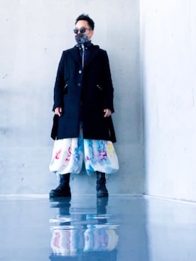 「Sacai（サカイ）のアイテム（その他アウター）」を使った、gumpanmanreturnさん（メンズ・170cm）の冬コーディネート