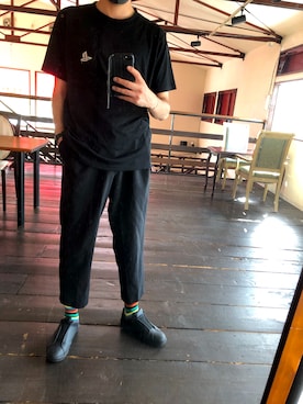 「MoonStar（ムーンスター）のMOONSTAR/810s/ムーンスター/エイトテンス KITCHE/キッチェ（スニーカー）」を使った、masato1199さん（メンズ・175cm）の夏コーディネート