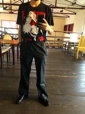 「MoonStar（ムーンスター）のMOONSTAR/810s/ムーンスター/エイトテンス KITCHE/キッチェ（スニーカー）」を使った、masato1199さん（メンズ・175cm）の夏コーディネート