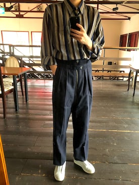 「MoonStar（ムーンスター）のMOONSTAR/810s/ムーンスター/エイトテンス KITCHE/キッチェ（スニーカー）」を使った、masato1199さん（メンズ・175cm）の秋コーディネート