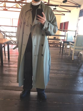 「秋トレンド2021」｜「アイテム（トレンチコート）」を使った、masato1199さん（メンズ・175cm）の秋コーディネート