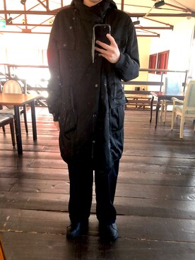 「ZARA（ザラ）のアイテム（ノーカラーコート）」を使った、masato1199さん（メンズ・175cm）の秋コーディネート
