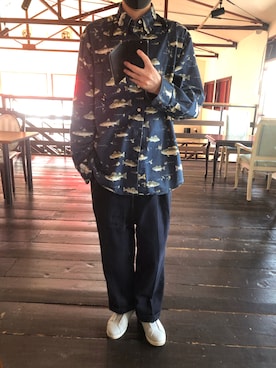 「MoonStar（ムーンスター）のMOONSTAR/810s/ムーンスター/エイトテンス KITCHE/キッチェ（スニーカー）」を使った、masato1199さん（メンズ・175cm）の秋コーディネート