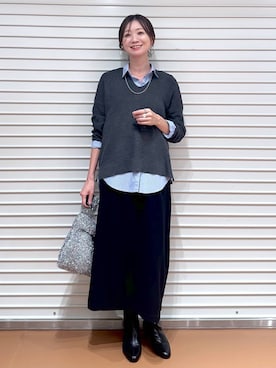 「アイテム（ハンドバッグ）」を使った、nami(Elura/ヤエチカ）さん（レディース・169cm・40代）の秋コーディネート