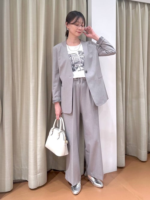 セール】映えラクノーカラージャケット/292398（ノーカラージャケット