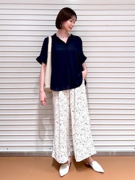 「LOWRYS FARM（ローリーズファーム）のチェーンネックレス　976398（ネックレス）」を使った、nami(Elura/ヤエチカ）さん（レディース・169cm）の春コーディネート