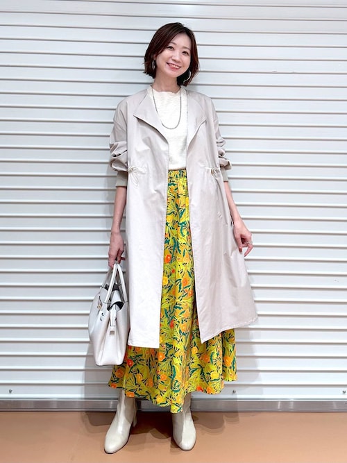 セール】＜タムロアヤノさんコラボ＞ボタニカルプリントスカート