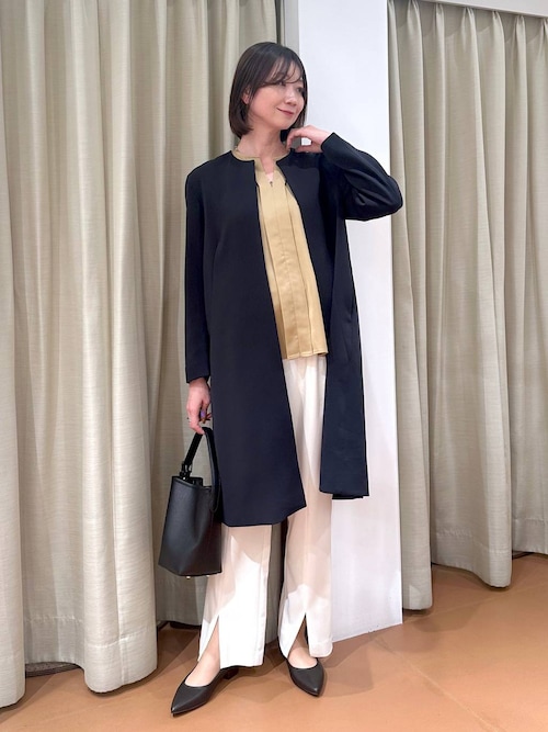 セール】サマ見えストレートスリットパンツ＜低身長サイズあり