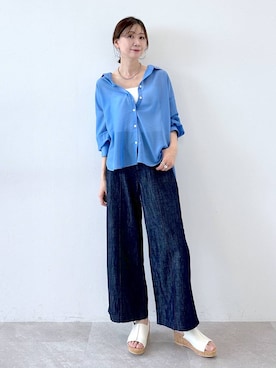 「Elura（エルーラ）のアイテム（キャミソール）」を使った、nami(Elura/ヤエチカ）さん（レディース・169cm）の夏コーディネート