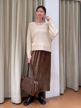 nami(Elura/ヤエチカ）さん（レディース・169cm）の冬コーディネート