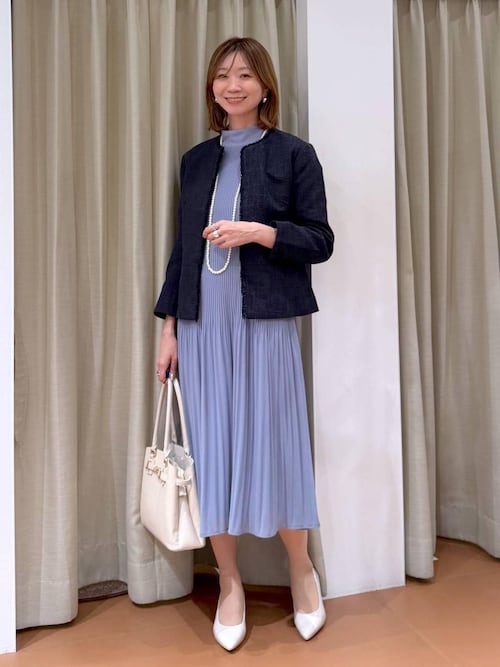 ≪入卒/セレモニー/通勤≫プリーツワンピース/603869（ワンピース