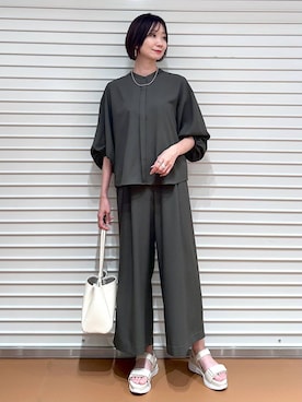 「アイテム（ネックレス）」を使った、nami(Elura/ヤエチカ）さん（レディース・169cm・30代）の夏コーディネート